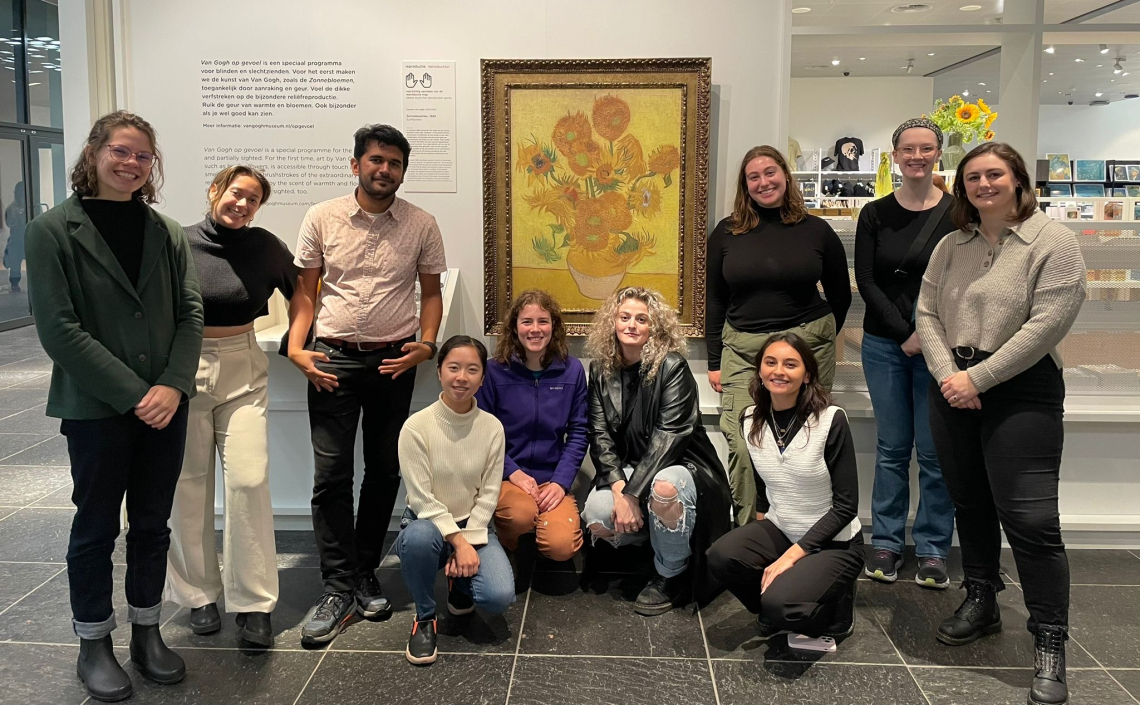 Excursion with US Fulbright grantees in Amsterdam, visiting the Van Gogh Museum and the Royal Palace